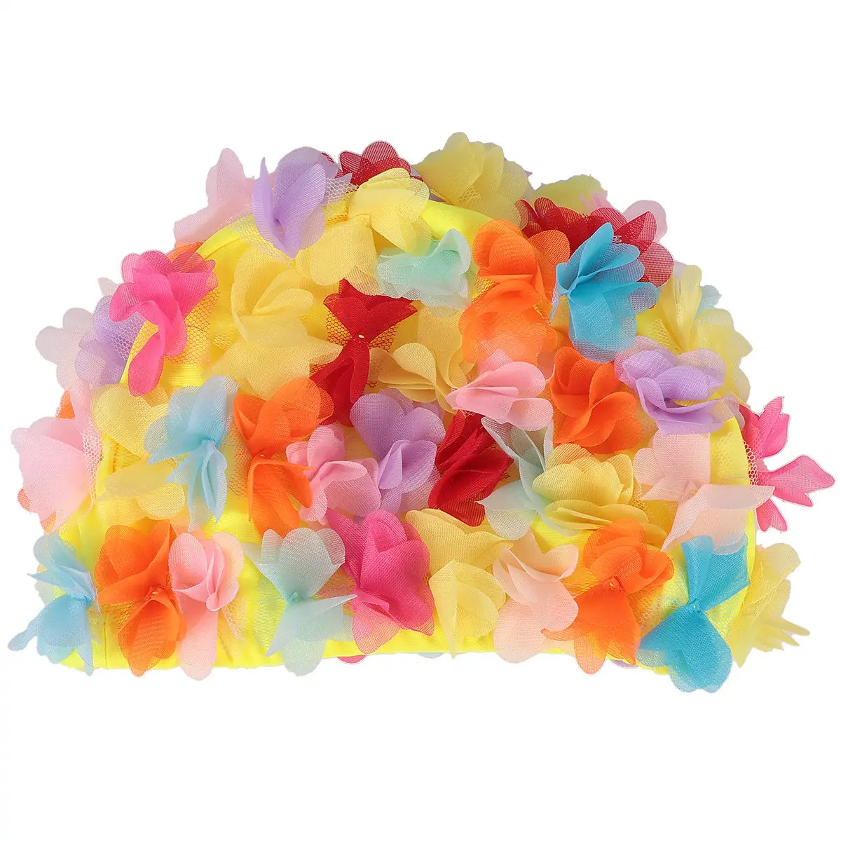 1 Stück Blumen-Badekappe, leicht, aus hochwertigem Material, zum Schutz von Haaren und Ohren, schnell zu tragen, modische Badekappe für den Sommer, Strand