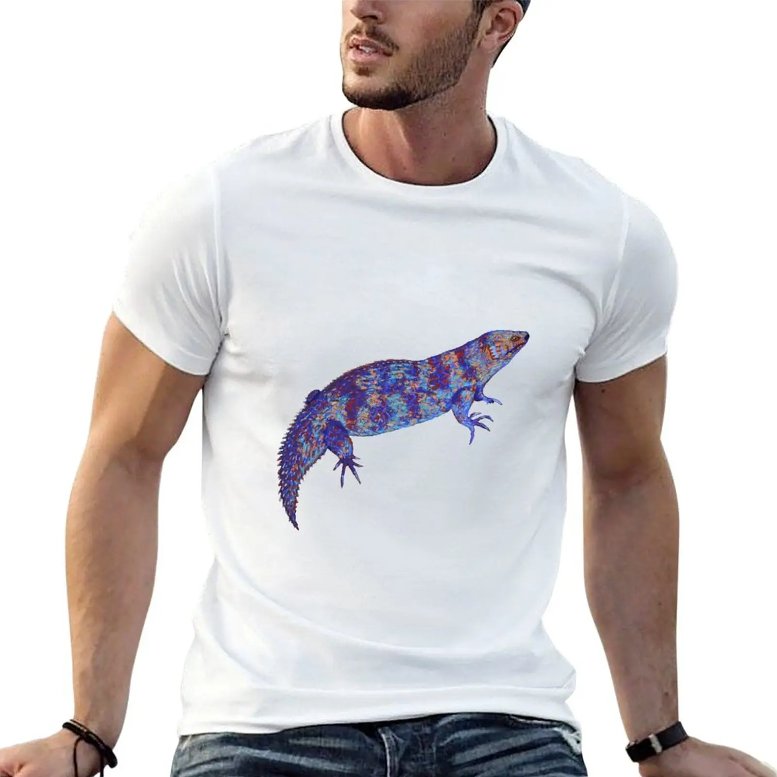 Gidgee skink, Egernia stokesii on Dirk Hartog Island, Shark Bay T-Shirt custom t shirt animal prinfor boys mens funny t shirts
