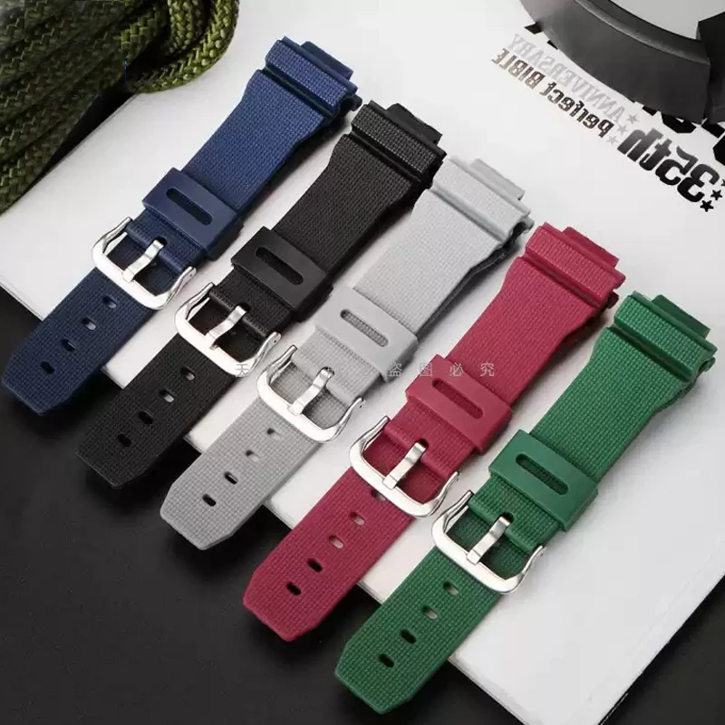 For Casio G-Shock DW5600 DW6900 G5600 G5700 GW-M5610 GW-5000 GM5610 GWX5600  Silicone watch band 16mm