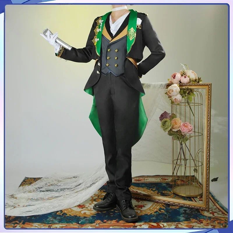 [Personalizzato] Game Ensemble Stars Amagi Hiiro Costume Cosplay Abiti di Halloween Uomo Nuovo abito uniforme