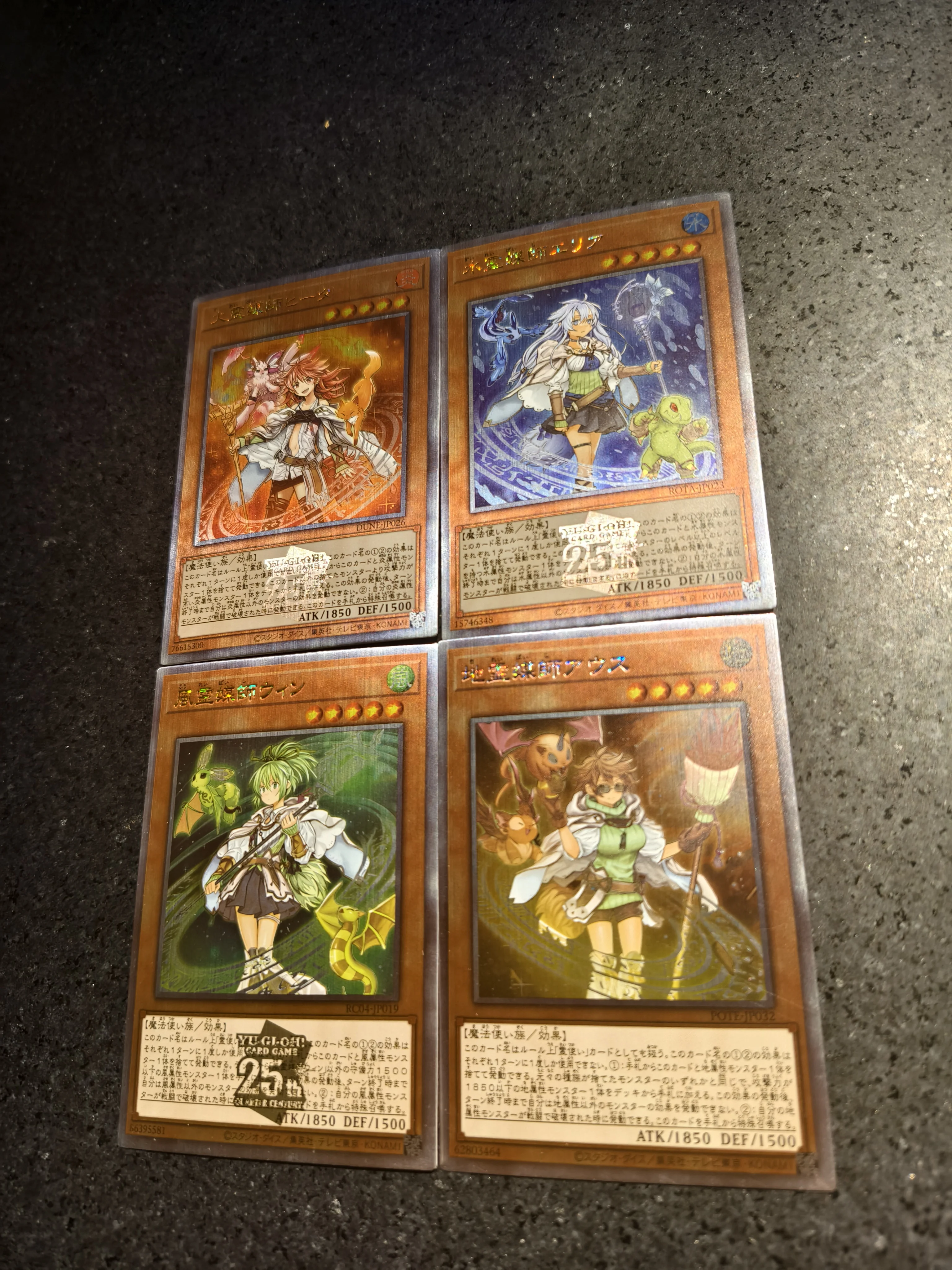 4 pezzi/set fai da te Yu-gi-oh! Charmer Self Control Raccogli firma Trading Flash Card Anime Cartoon Gift