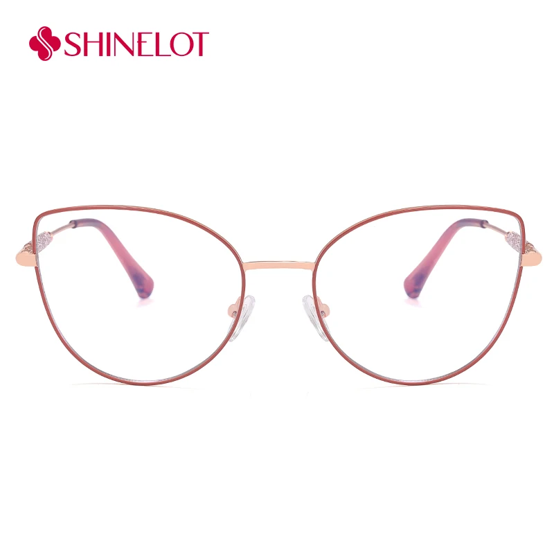 

81151 Classy Cat Eye Eyeglasses Leopard Print Frame Female Radiation Protection Glasses Elegant Lady Medical Grade Eyewear