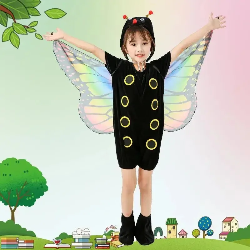 NewNew الأطفال بانتوم كاتربيلر المرحلة فراشة الاطفال تأثيري حلي صبي وفتاة كاتربيلر في فراشة Suits2025