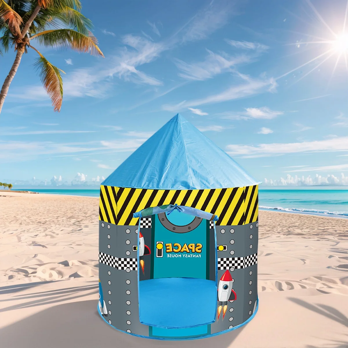 Yurta divertente per bambini, tenda da gioco finta, casetta giocattolo portatile da esterno, castello giocattolo da spiaggia, grandi regali natalizi per ragazzi e ragazze, regali di Natale e Halloween