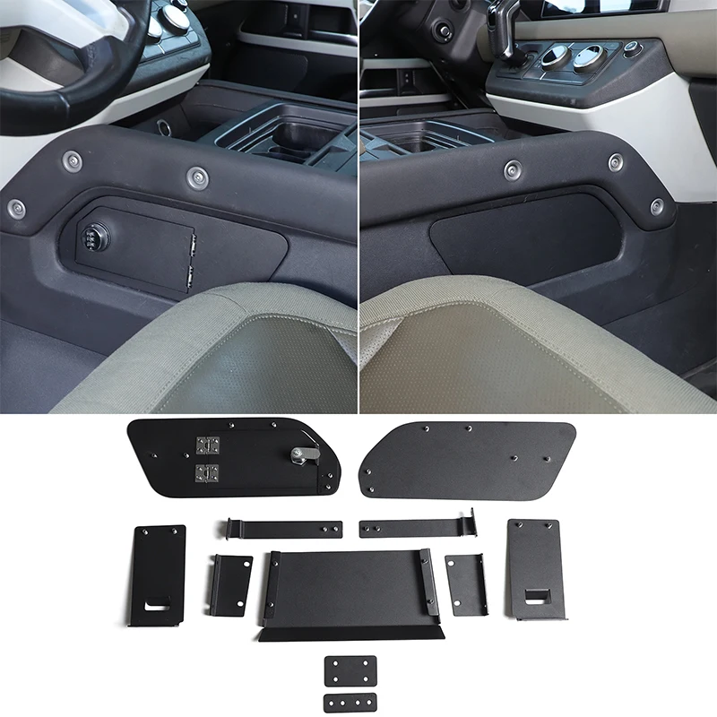 For 2020-2024 Land Rover Defender 90 110 130 L663 Central Control Lower Safe, Password Box Storage Box, Auto Accessories