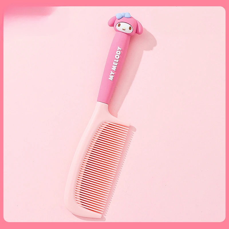 Kawaii Hello Kitty Anti-Static Plastic Hairdressing Comb Sanrio Anime Fashion Children Portability Comb for Girls Women Gift