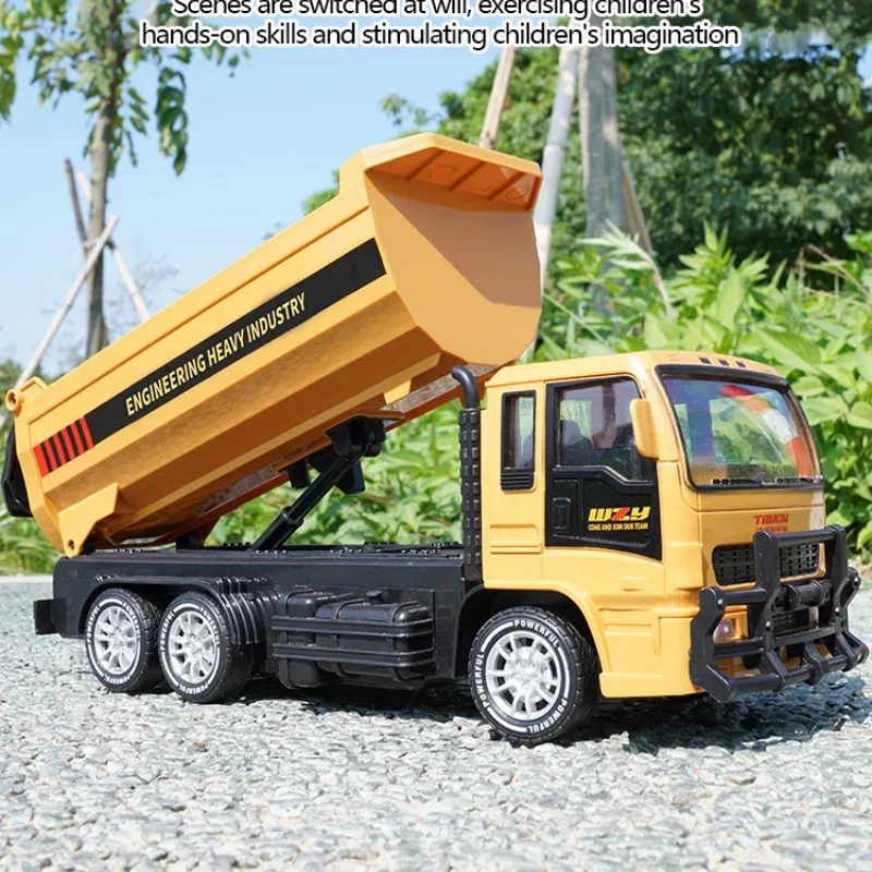 

Rc Truck 2.4G Remote Contro Dump Truck Model L 6Ch Engineering Toy Cars for Kids Electric Dumper Vehicle for Boys Children Gift