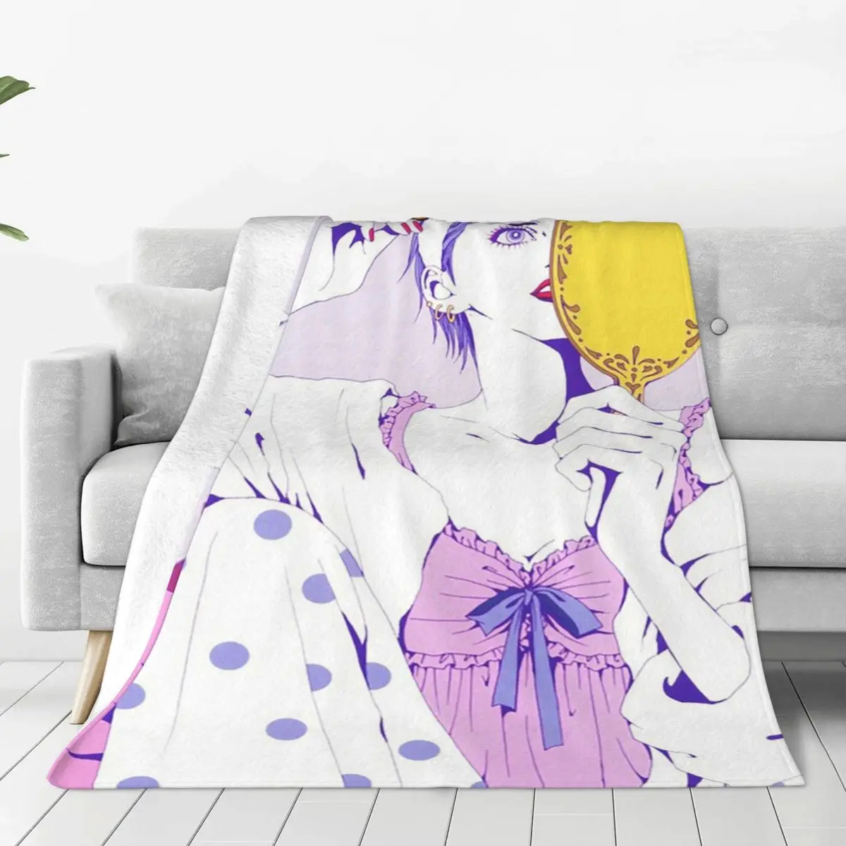 Nana Osaki Komatsu Shinichi Anime  Blanket Soft Warm Flannel Throw Blanket Bedspread for  Living room Picnic Travel Home Couch