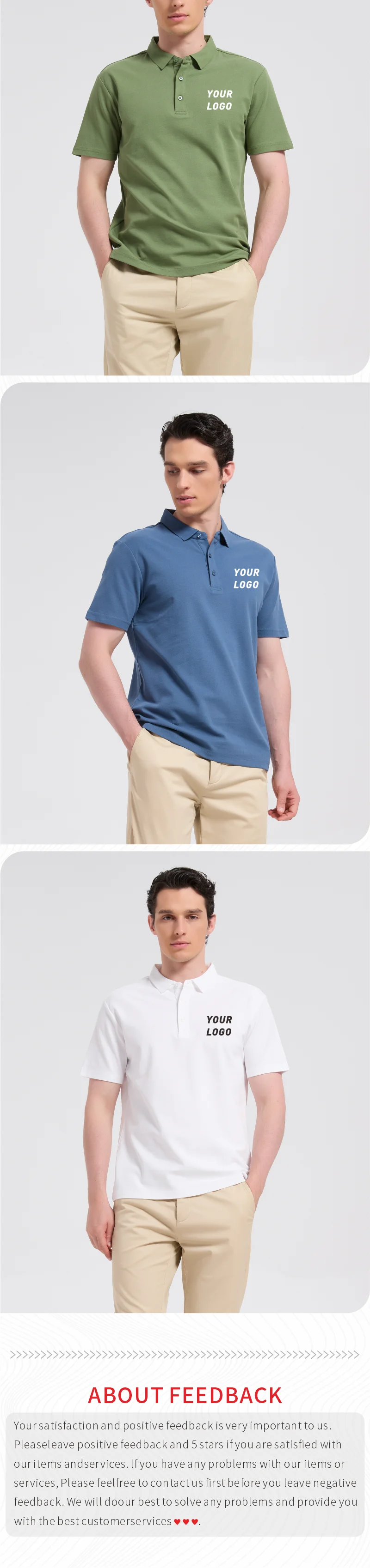 NEUES individuelles Polohemd mit kostenlosem Logodruck, Kleidung für Herren und Damen, Business Casual T-Shirt, Firmen-Stickerei, weiches, atmungsaktives T-Shirt – Detail 4