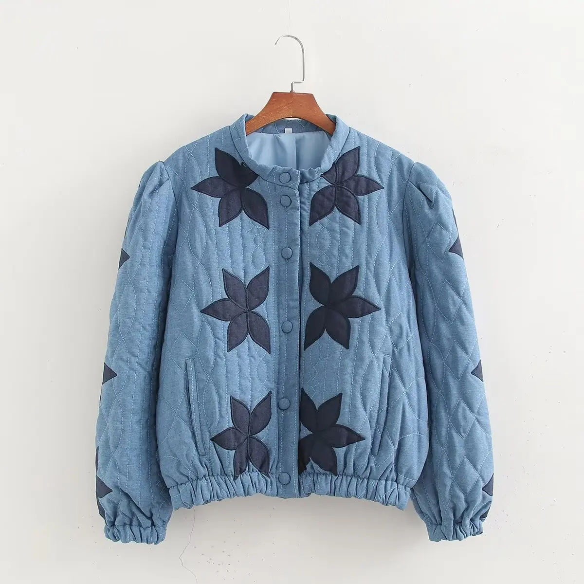 Women's Clothing 2025 Autumn and Winter New Fashion Color Blocked Cotton Jacket