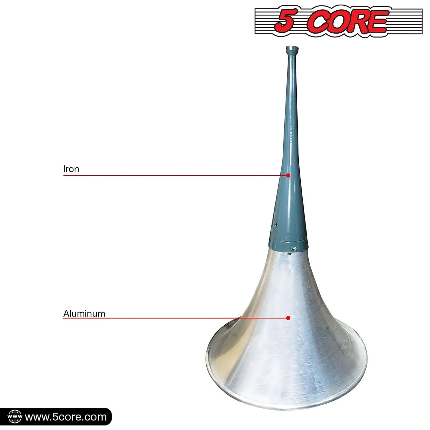 5 الأساسية PA المتكلم البوق منعكس القرن الحلق 22 "الألومنيوم الجسم دعم معظم ضغط سائق TH 22 #5