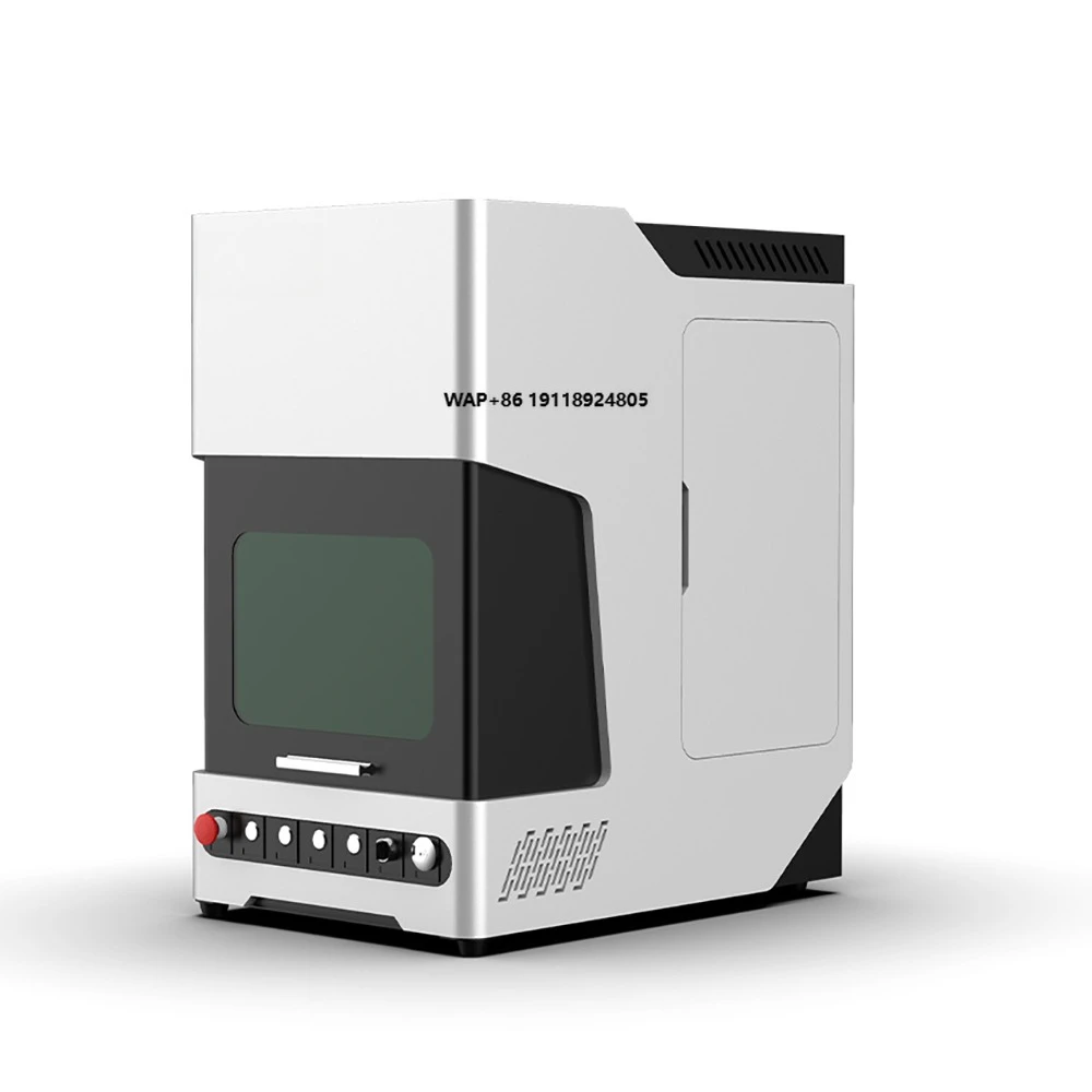 Mini Enclosed Type Mini Fiber Engraving Machine for Jewelry Stainless Steel
