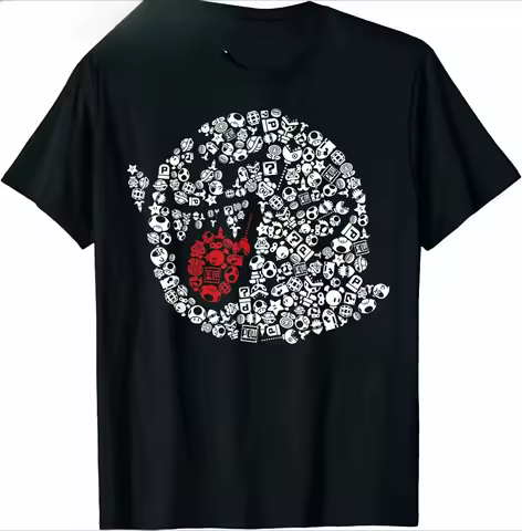 Funny Boo Portrait Graphic T-Shirt Summer O-Neck Short Sleeve Mens T Shirt New