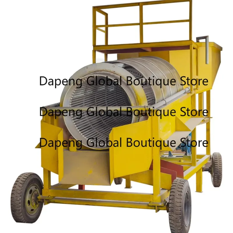 Heavy Du-ty Gold Mining Rotary Drum Sieve Machine Gold Mineral Separator Mobile Trommel Screen for Ore Sorting