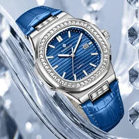 New Fashion BANGWEI Elegant Luxury Quartz Woman Watch Simple Dial Diamond Retro Leather Date Waterproof Luminous Women's Watches - Image 3
