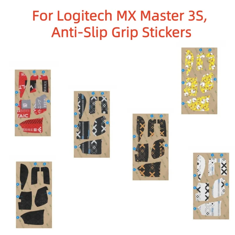 

For Logitech MX Master 3S Mouse， Full-Wrap 3M Grip Tape & Wipes Kit， Sweat-Proof Anti-Slip Accessory