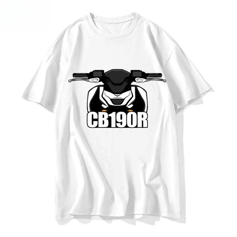 

Мужская и женская футболка Honda CB650R Gold Wing CB190R Недвойной локомотив Летняя езда на мотоцикле по бездорожью с короткими рукавами