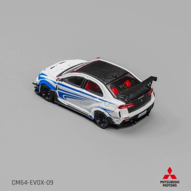 CM 1:64 Mitsubishi Lanser EVO X 10gen wide-body modified simulation alloy car model