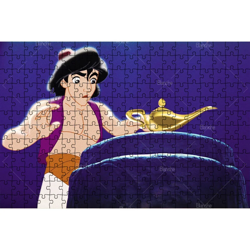 Aladdin Famous Movie Disney Princess Jasmine 1000PCS Puzzles Puzzle Game Girls Like Wooden Jigsaw For Gifts Room Desk Ornaments