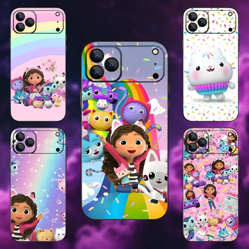 

G-Gabbys D-Dollhouse Phone Case For iPhone 17,16,15,14,13,12,11,Pro,Max,Plus,E,SE4,Air,Mini Black Soft Funda