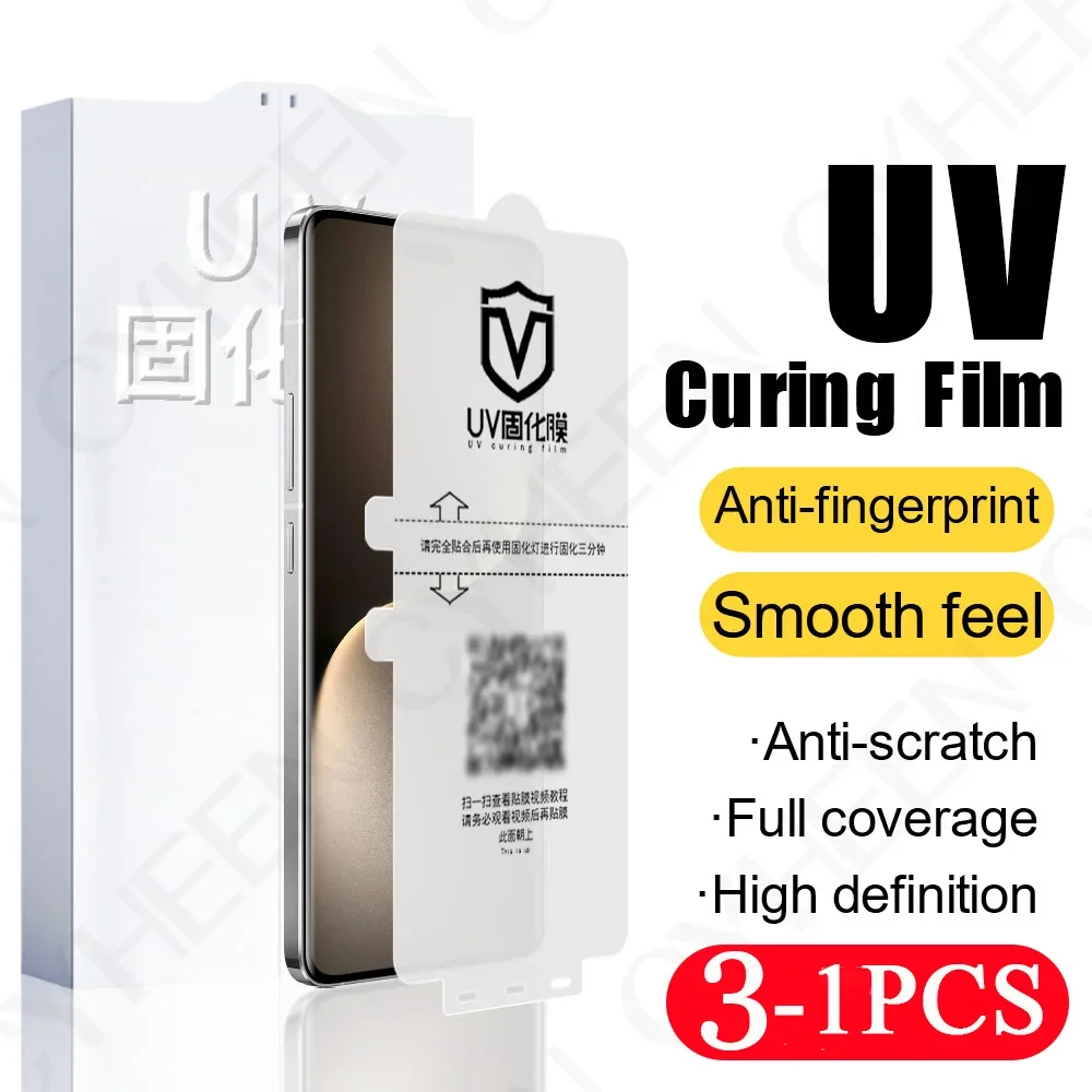 3/2/1 Pcs Soft Full Cover UV light curing film for Honor Magic 7 6 5 4 Pro Not Glass Screen Protector 300 200 100 90 80 60 Pro