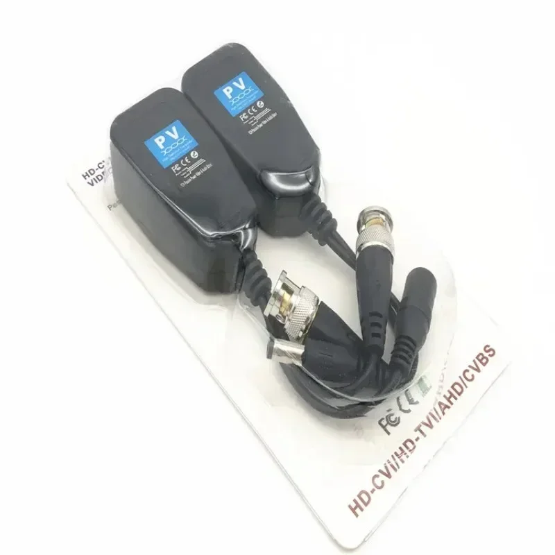 5 Pairs CCTV Coax BNC Video Power Balun Transceiver to CAT5e 6 RJ45 Connector HJ55 Transmission Cables