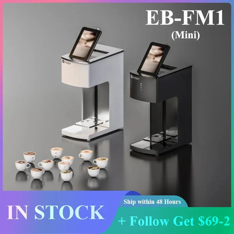 

Evebot Mini Drink Printer EB-FM1 Small Mini Beverage Printer Suitable for Places with Limited Space Printing Cocktails