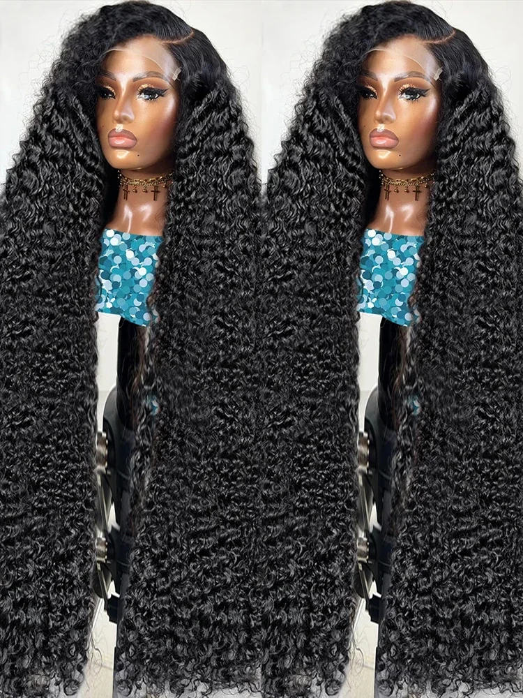 5x5 HD Glueless Deep Wave Lace Front Human Hair Wig 220 Density 13x4 360 HD Lace Wig Hairline Pre Cut Human Hair Wigs For Women