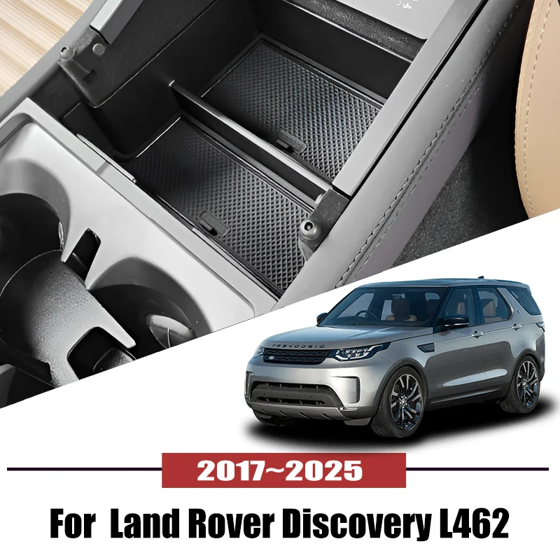 

For Land Rover Discovery L462 2017~2025 Car Central Armrest Storage Holder Console Organizer Box Auto interior Accessories Tools