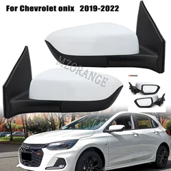 Car Side Rearview Mirror for Chevrolet Onix 2019 2020 2021 2022 mirrors Cover frame glass lens assembly Trim Accessories 3wires