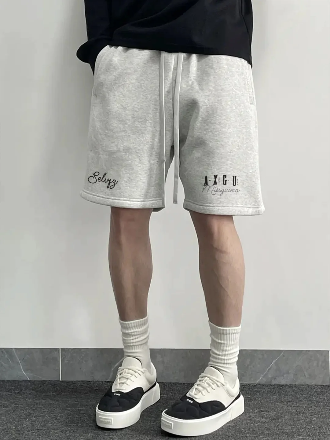 

American Retro High Street Spor Loose Fit Straight Leg Men's orts Casual Pants Summer 2025 Versatile Faionable