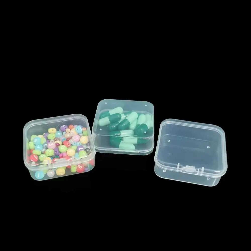 12/24 Bottles Diamond Painting Storage Containers Plastic Square Beads Storage Containers Box DIY Transparent