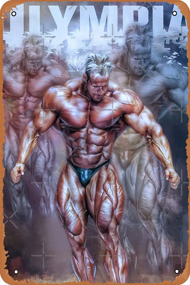 1PCS,Jay Cutler The Stomp Mr Olympia Bodybuilding Poster Metal Tin Sign es Man Cave Retro Vintage Wall Decor Art