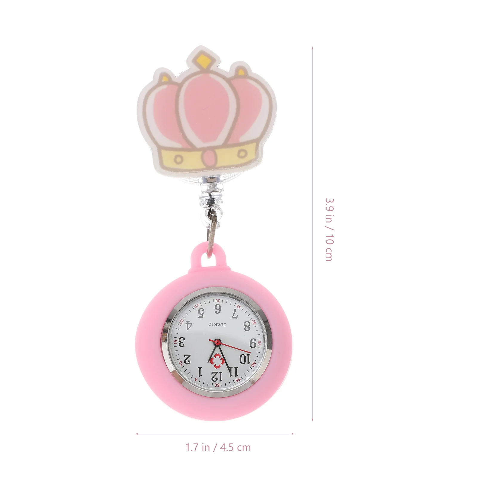 1 قطعة لمط سيليكون مضيئة ممرضة ساعة الجيب الساخن بالون تصميم الكرتون ساعة للممرضات الأطباء ساعة