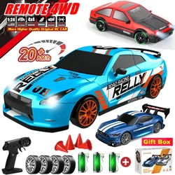 Remote Control Super Drift Car With LED Light 4WD Radio RC Racing Cars High Speed GTRPRO Model AE86PRO Toy Gift for Children Kid