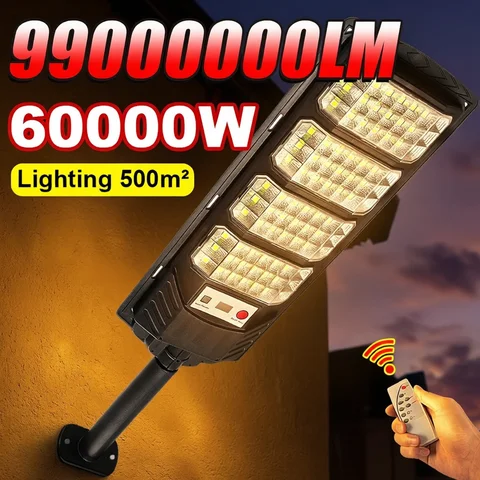 99000000LM 60000W Solar LED Outdoor Lighting Motion Sensor Super Bright Wall Lamp Waterproof Solar Light For Garden Street Patio