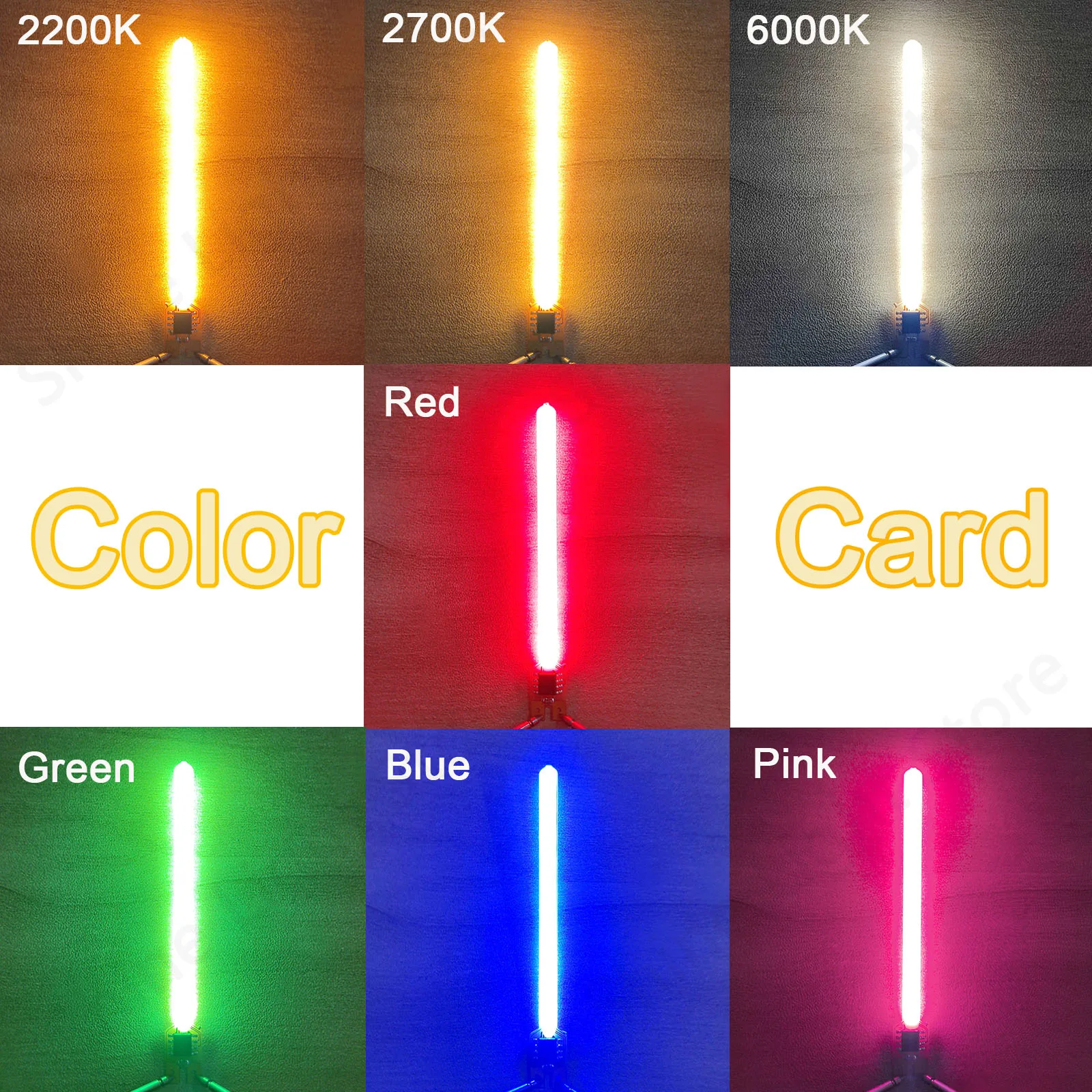 5 Modes 70mm DC 3V Micro LED COB Meteor Shower Flowing Water Lamp LED Filament Diode Color Parts Decoration Light Accessories