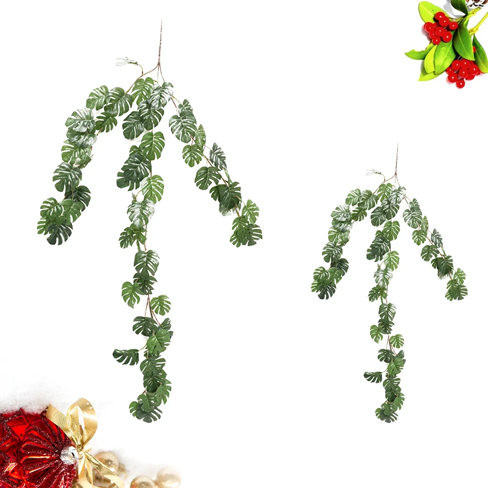 Long Lasting Artificial Leaves Simulation Turtle Monstera Plants Home Decor Supplies Garland Vines Artificial Plants Turtle Leaf - Image 3