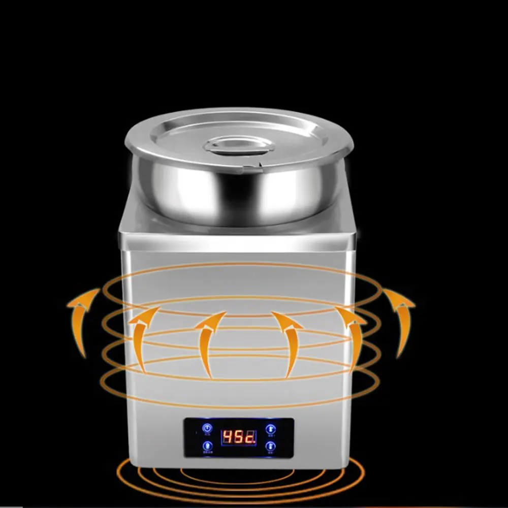 Commercial 7L Multi Cooker Tapioca Pearl Boiling hine Insulation Pot Milk Tea Stainless Steel Warm Soup Pot