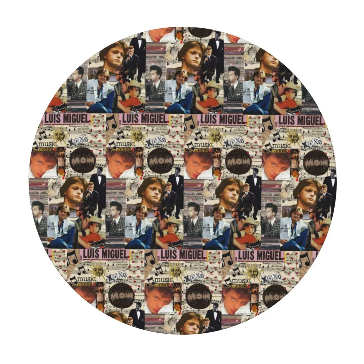 Luis Miguel Singer Waterproof Round Tablecloth Oilproof Table Cloth for Kitchen Events Dining Table Cover