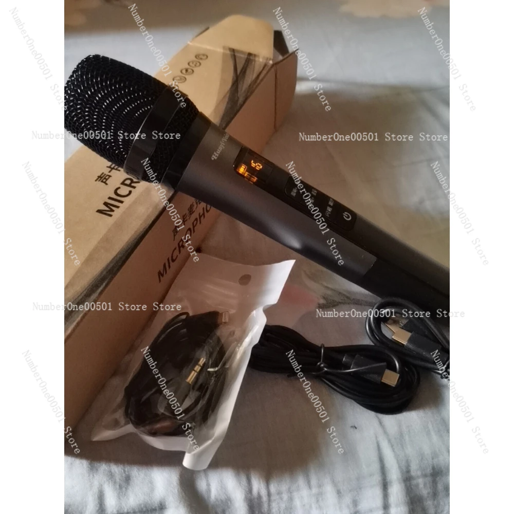 H20 Live Sound Card Microphone All in One Set For Phone K Song Singing External Audio Live Streaming Recording
