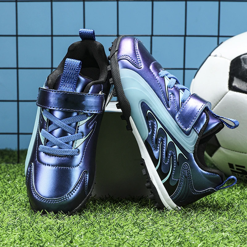 Sepatu Sepak Bola Pria Sepatu Sepak Bola Profesional Sepatu Lapangan Sepak Bola Asli Sepatu Sneakers Indoor Latihan Cepat Anti Selip