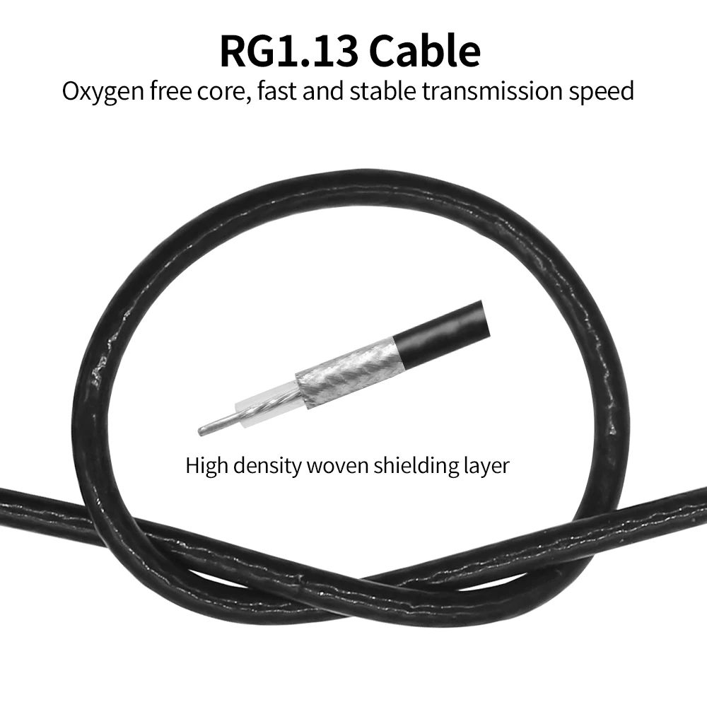 433 MHz interne FPC flexible schwarze Patch-Klebeantenne 6 dBi mit 12 cm Kabel und UFL-Anschluss – Detail 8