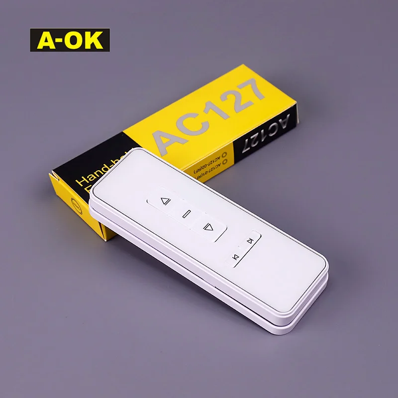 

Электрический мотор для штор с дистанционным управлением RC AOK RF433.92 AC127-06 02 01 16 A-OK