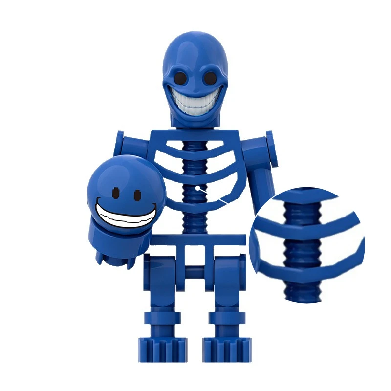 Buntes Artikuliertes Skelett MOC Bausteine Horror-Spiel Kreative Realistische Mini-Plastikfiguren Modell Spielzeug Sammlerstück Geschenk für Fans – Detail 5