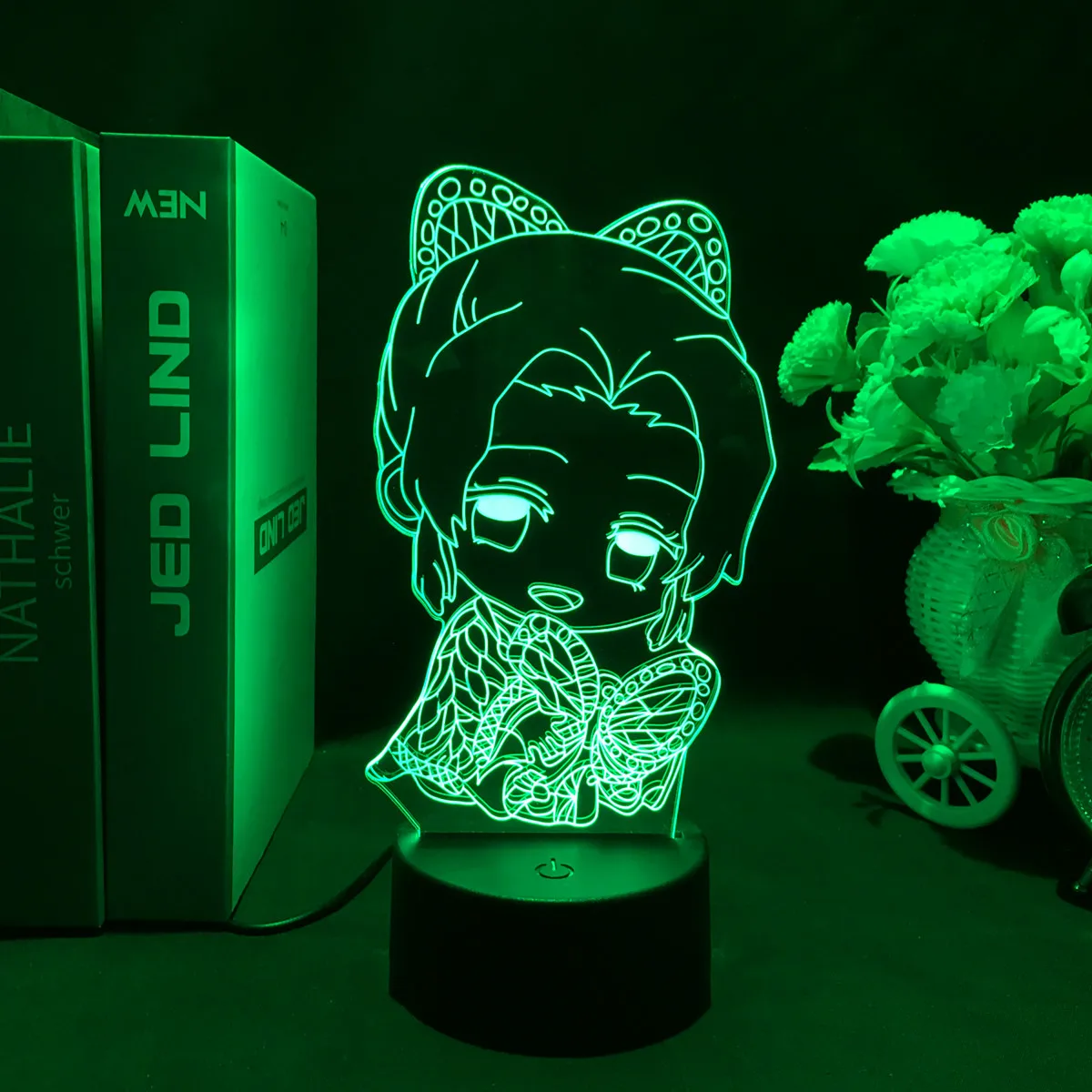 Anime Demon Slayer 3D LED Nightlight Figure for Kids Child Bedroom Decor Cool Kimetsu No Yaiba Lamp Gift Dropshopping