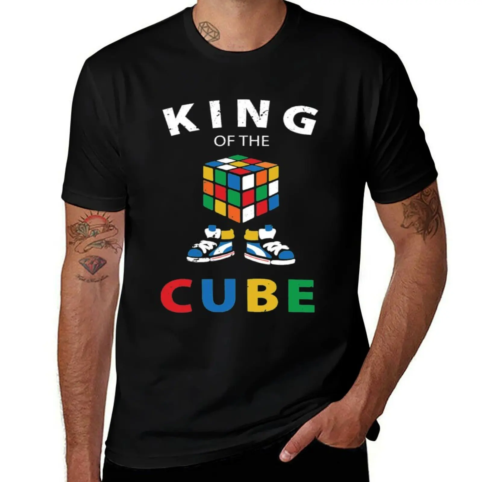 

King Of The Cube T-Shirt Work Wear Simple Tee Shirt