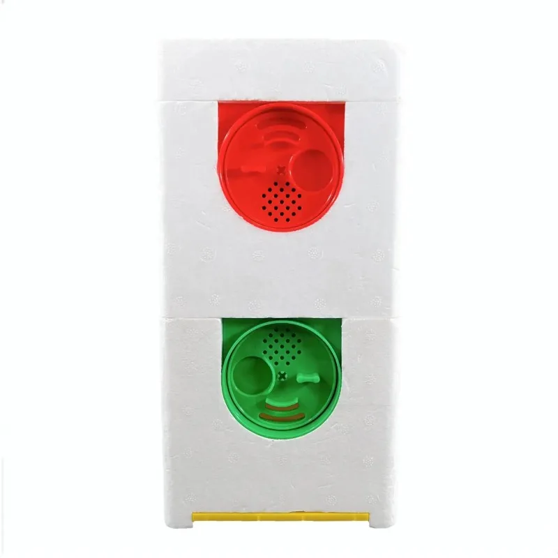 

Queen Bees Rearing Box Double Layer Beekeeping 10 Frames Foam Hives Box, Bees Mating Box DIY Beekeeping Hives for Reserve Tools