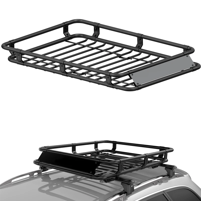 Roof Rack Mounted Luggage Carrier Cargo Basket Fit for 07-18 Wrangler JK Storage Rack