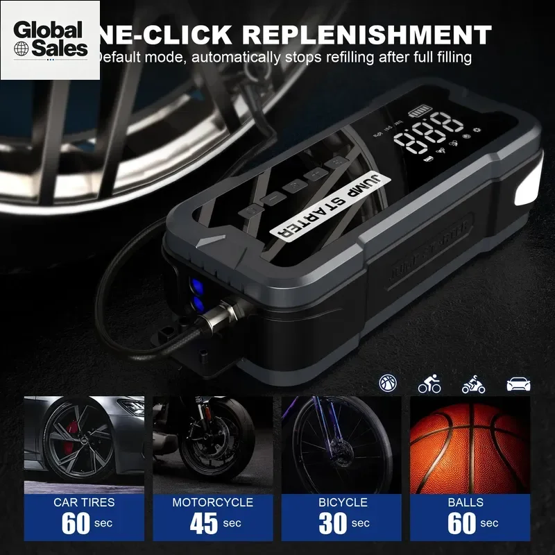 Car Emergency Start Power Supply All-in-One Machine Battery Multi-Function Ignition Power Supply 25-Cylinder Air Pump